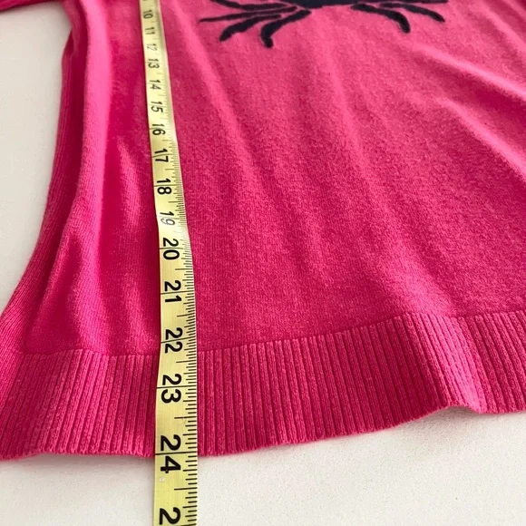 Talbots Fuchsia Lightweight Knit Top 3/4 Sleeve Sz Medium Petite - Picture 6 of 7
